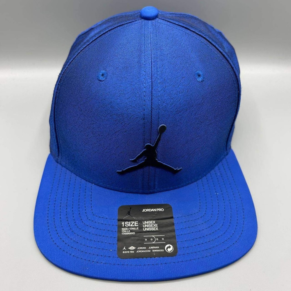 Air Jordan Pro Hat Men Blue Cement Elephant Jumpman‎ Snap Back Cap